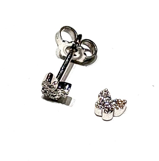 Ohrringe Bolzoni Dame Lettere e simboli in Weißgold Diamante 0.06 Ct BO0355-1-OB - BO0355-1-OB